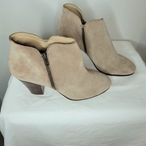 Sole Society Tan Suede Booties Size 12B.